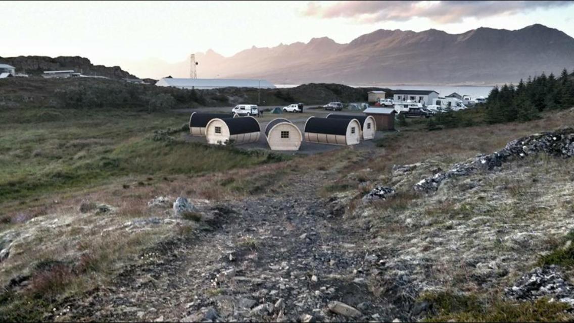 Framtid Camping Lodging Barrels Djúpivogur Exterior foto