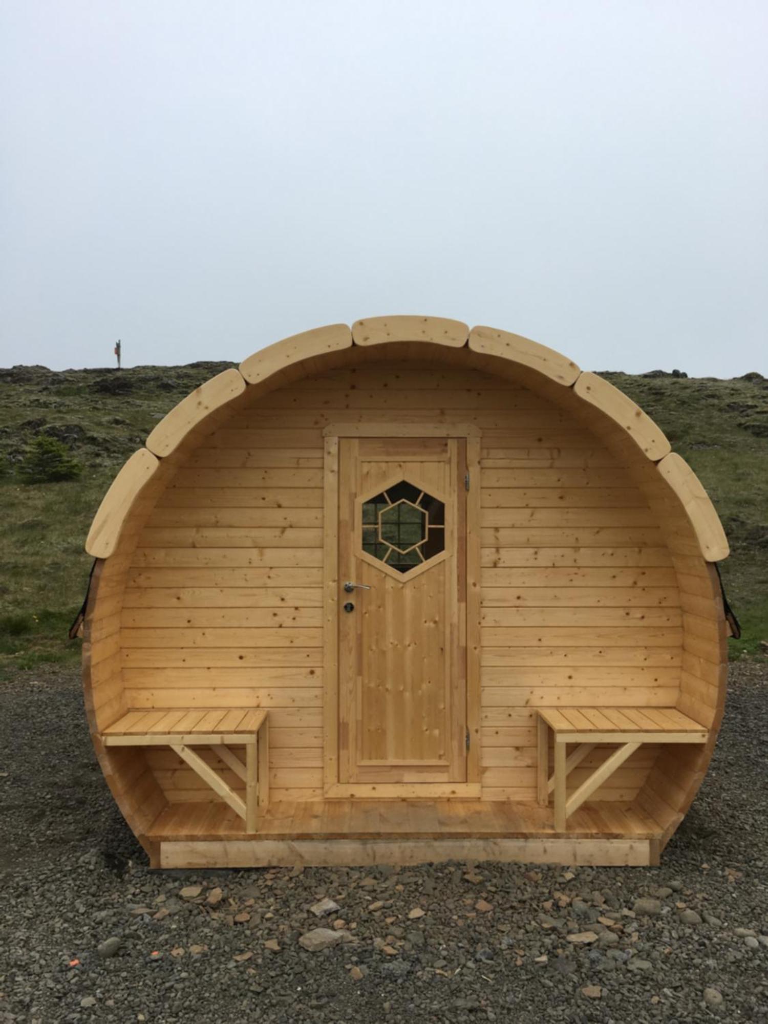 Framtid Camping Lodging Barrels Djúpivogur Exterior foto